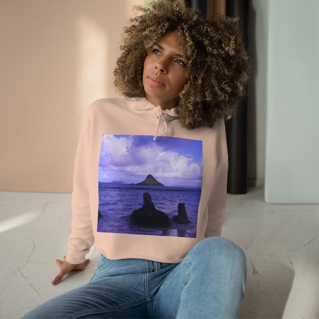 Wade To Chinaman's Hat - Crop Hoodie - Fry1Productions