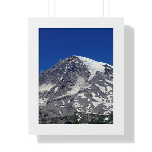 Majestic Mt. Rainier - Framed Vertical Poster - Fry1Productions