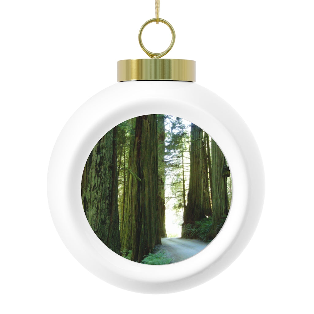 Wandering Ferns and Giants - Christmas Ball Ornament - Fry1Productions
