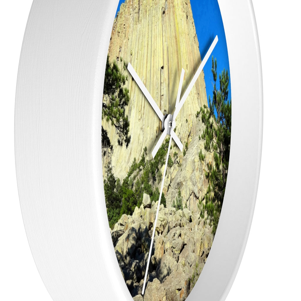 "Reaching Heaven"  - 10" Wooden Frame Wall Clock - Fry1Productions