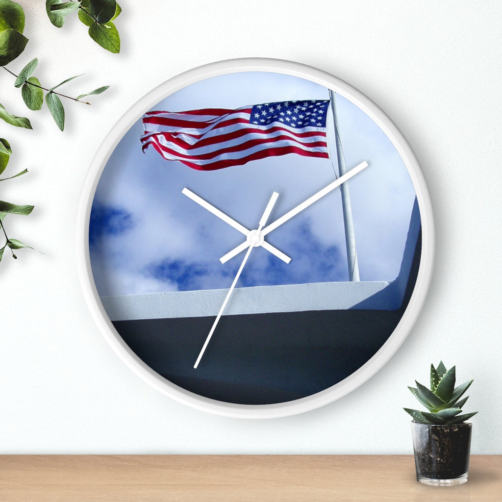 "In Solemn Remembrance" - 10" Wooden Frame Wall Clock - Fry1Productions