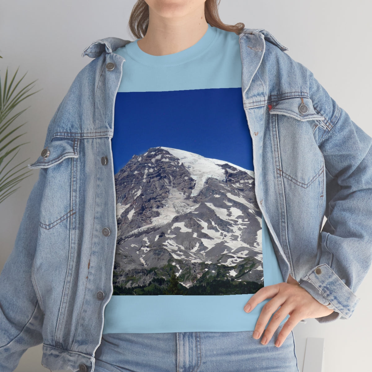 Majestic Mt. Rainier - Unisex Heavy Cotton Tee - Fry1Productions