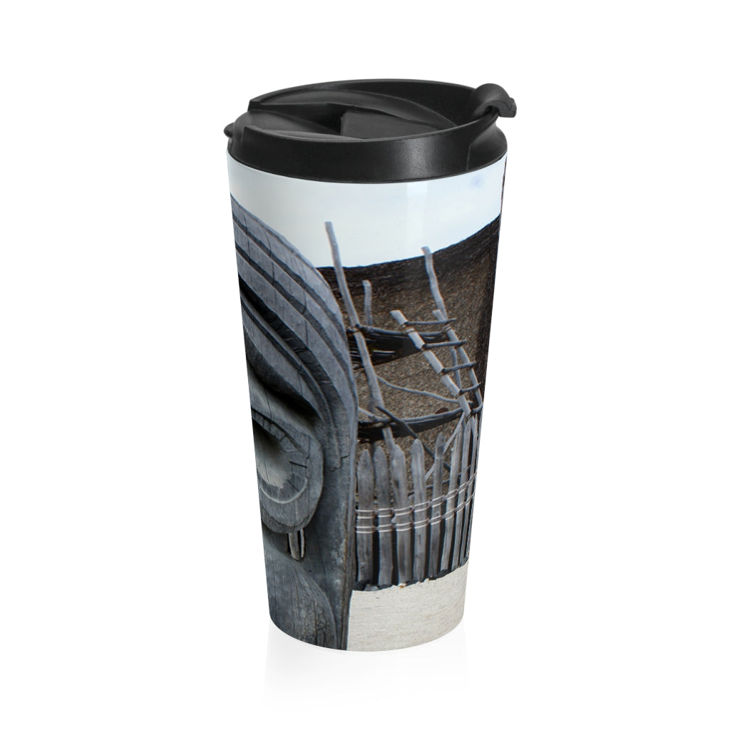 "Fierce Guardian" - Stainless Steel Travel Mug 15 oz - Fry1Productions