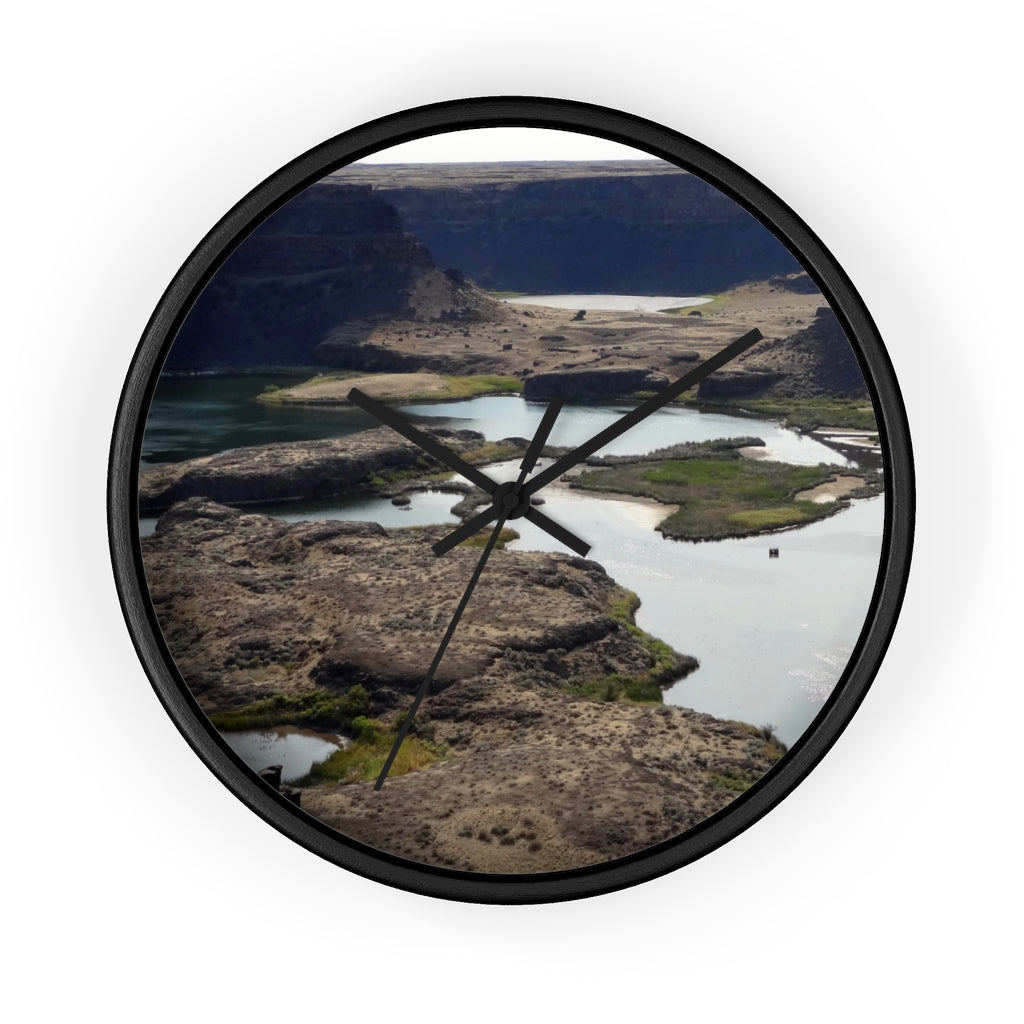 "Reminisce of Ancient Thunder" - 10" Wooden Frame Wall Clock - Fry1Productions