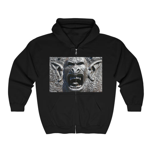 Frenzy Scream - Unisex Heavy Blend Full Zip Hooded Sweatshirt - Fry1Productions