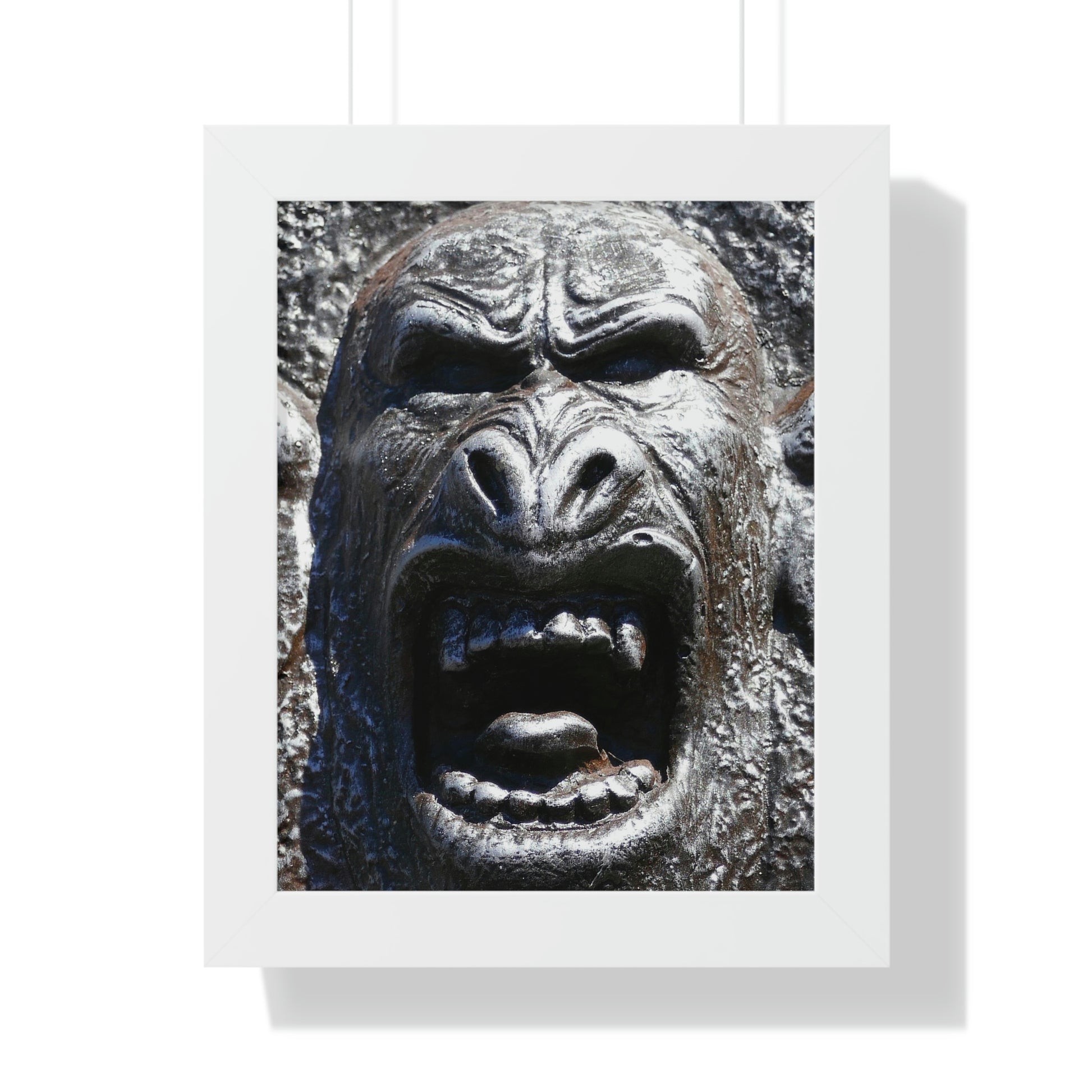 Frenzy Scream - Framed Vertical Poster - Fry1Productions