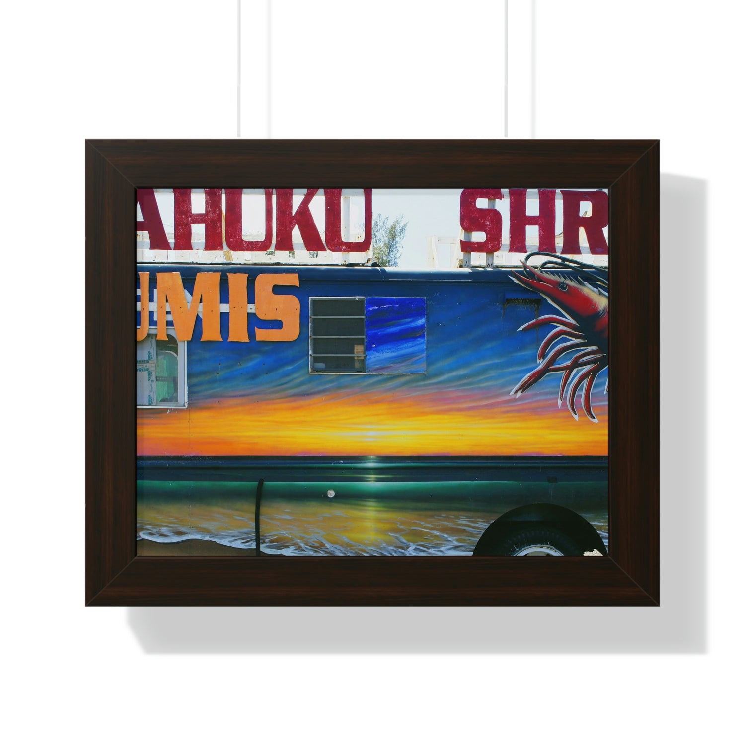 Fumis Aloha - Framed Horizontal Poster - Fry1Productions