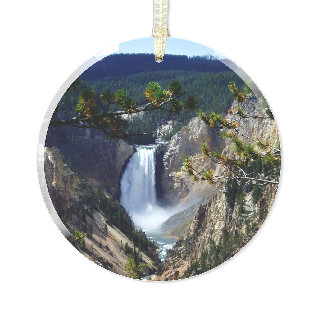 Yellowstone's Splendor - Glass Ornament - Fry1Productions