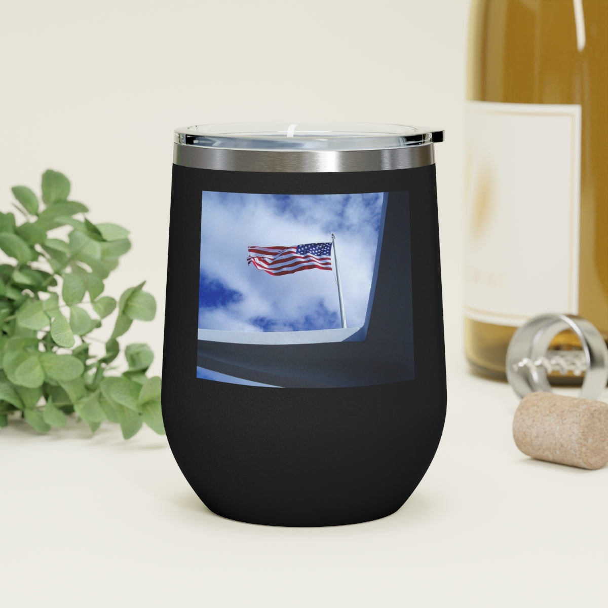 In Solemn Remembrance - 12 oz Insulated Wine Tumbler - Fry1Productions