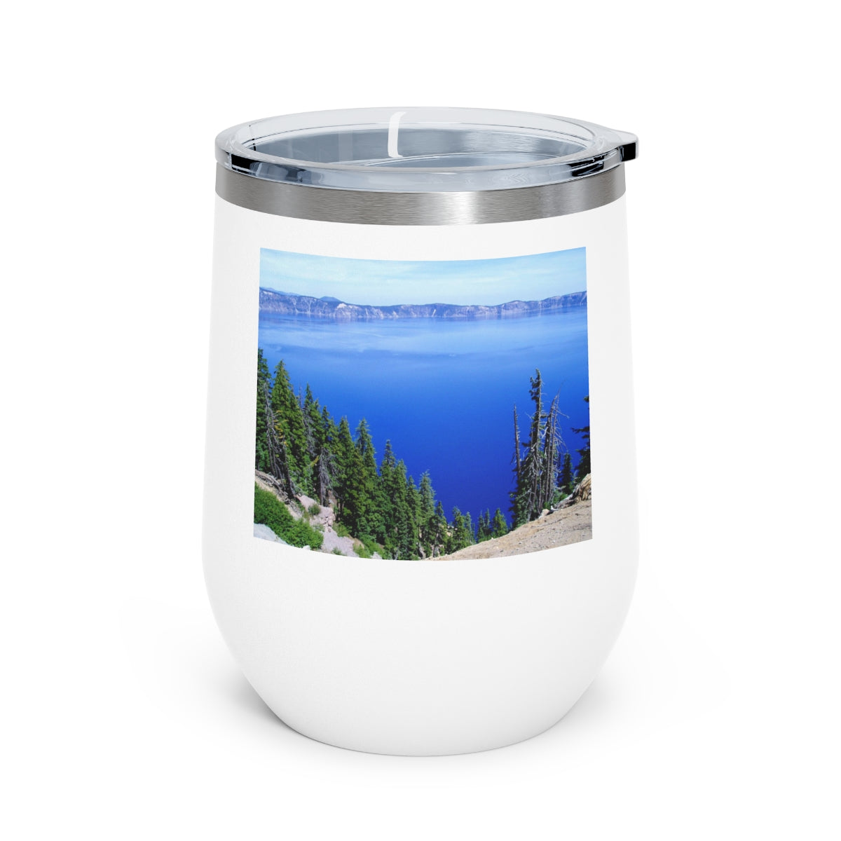 Deep Blue - 12 oz Insulated Wine Tumbler - Fry1Productions