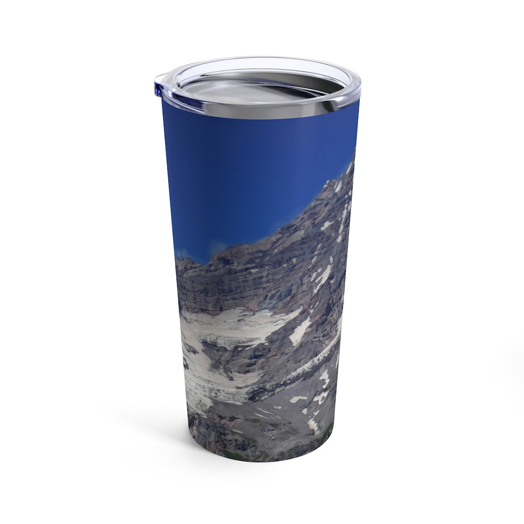 "Majestic Mt. Rainier" - Stainless Steel Tumbler 20 oz - Fry1Productions