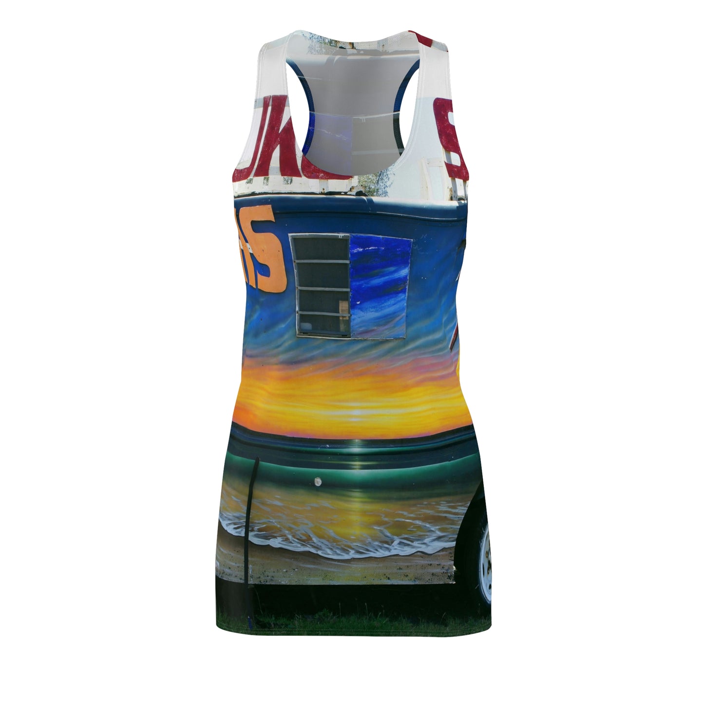 Fumis Aloha - Women's All-Over Print Racerback Dress - Fry1Productions