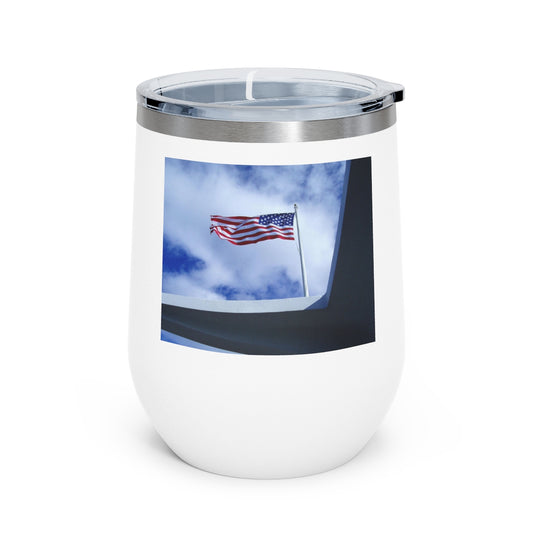 In Solemn Remembrance - 12 oz Insulated Wine Tumbler - Fry1Productions