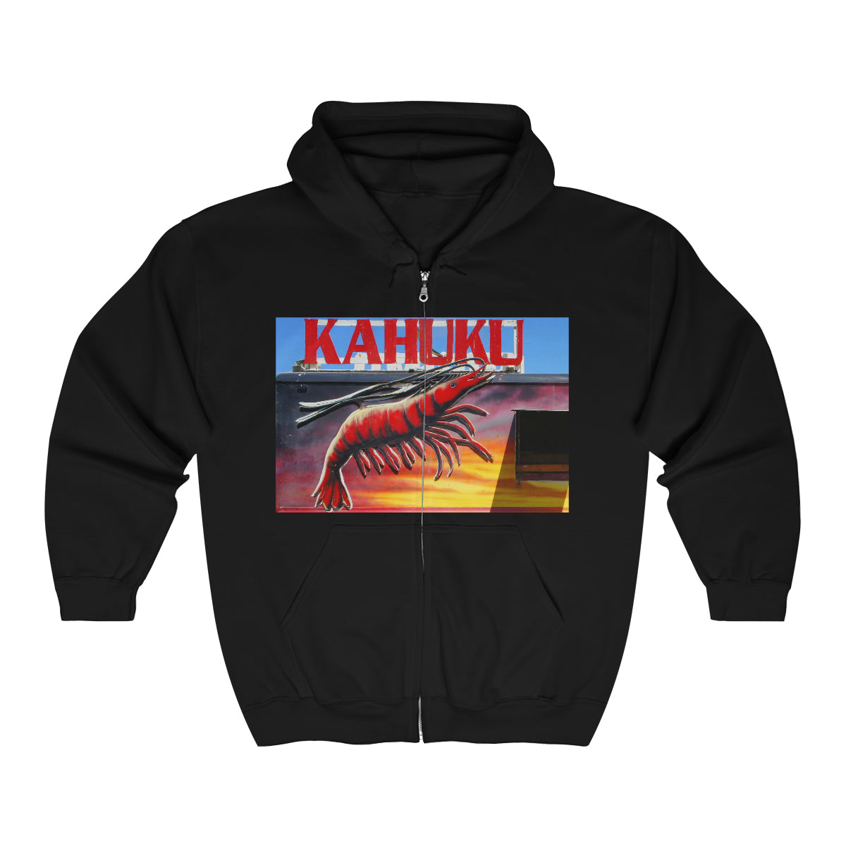 Kahuku Kai - Unisex Heavy Blend Full Zip Hooded Sweatshirt - Fry1Productions