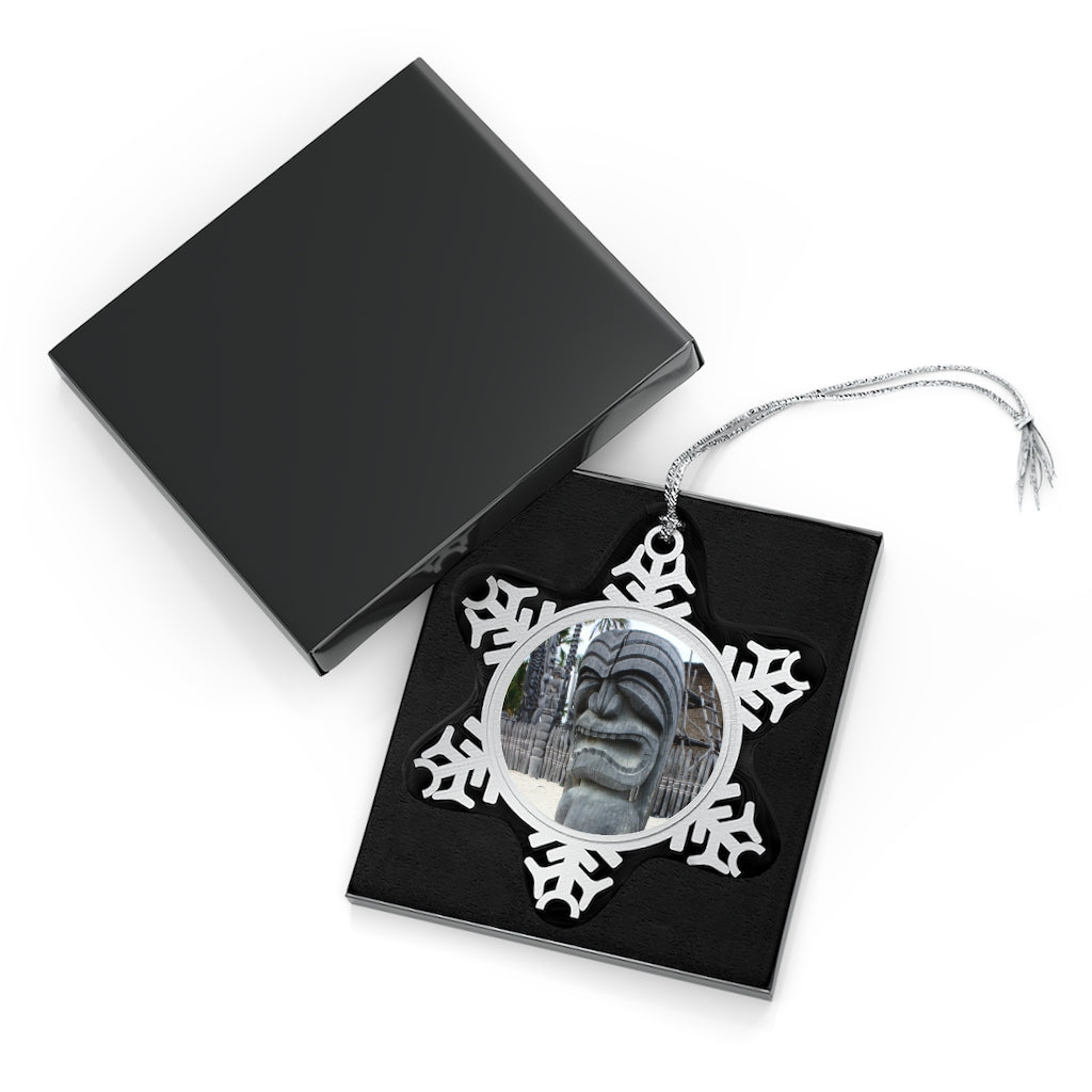 Fierce Guardian - Pewter Snowflake Ornament - Fry1Productions