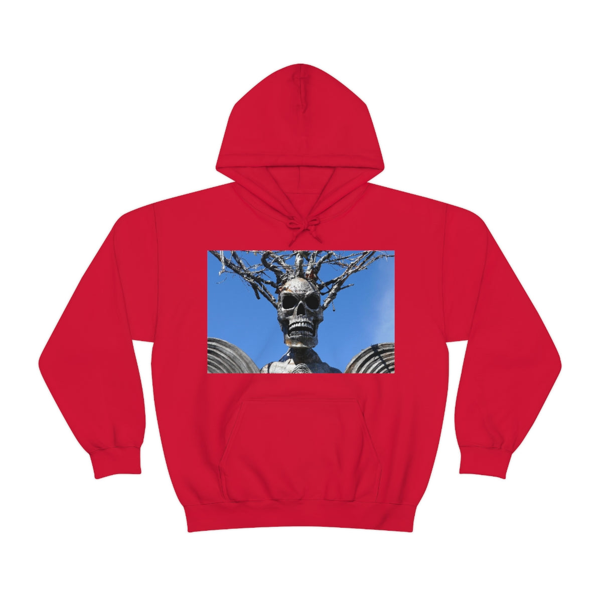 Skull Warrior Stare - Unisex Heavy Blend Hooded Sweatshirt - Fry1Productions