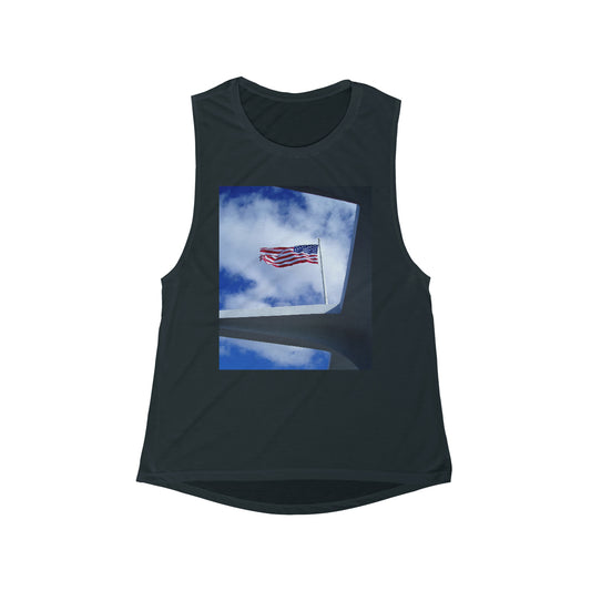 In Solemn Remembrance - Women's Flowy Scoop Muscle Tank - Fry1Productions