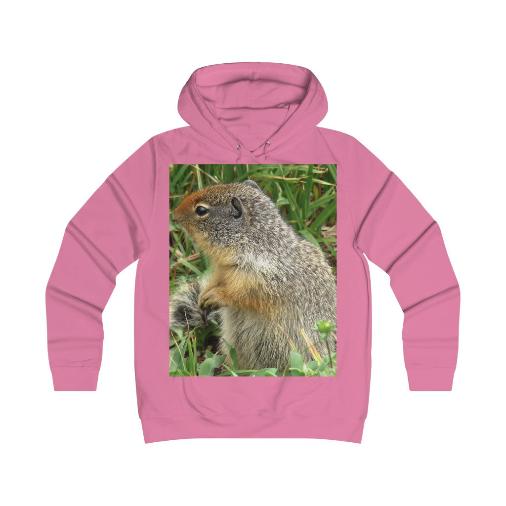 “Inquisitive Stare” - Girlie College Hoodie - Fry1Productions
