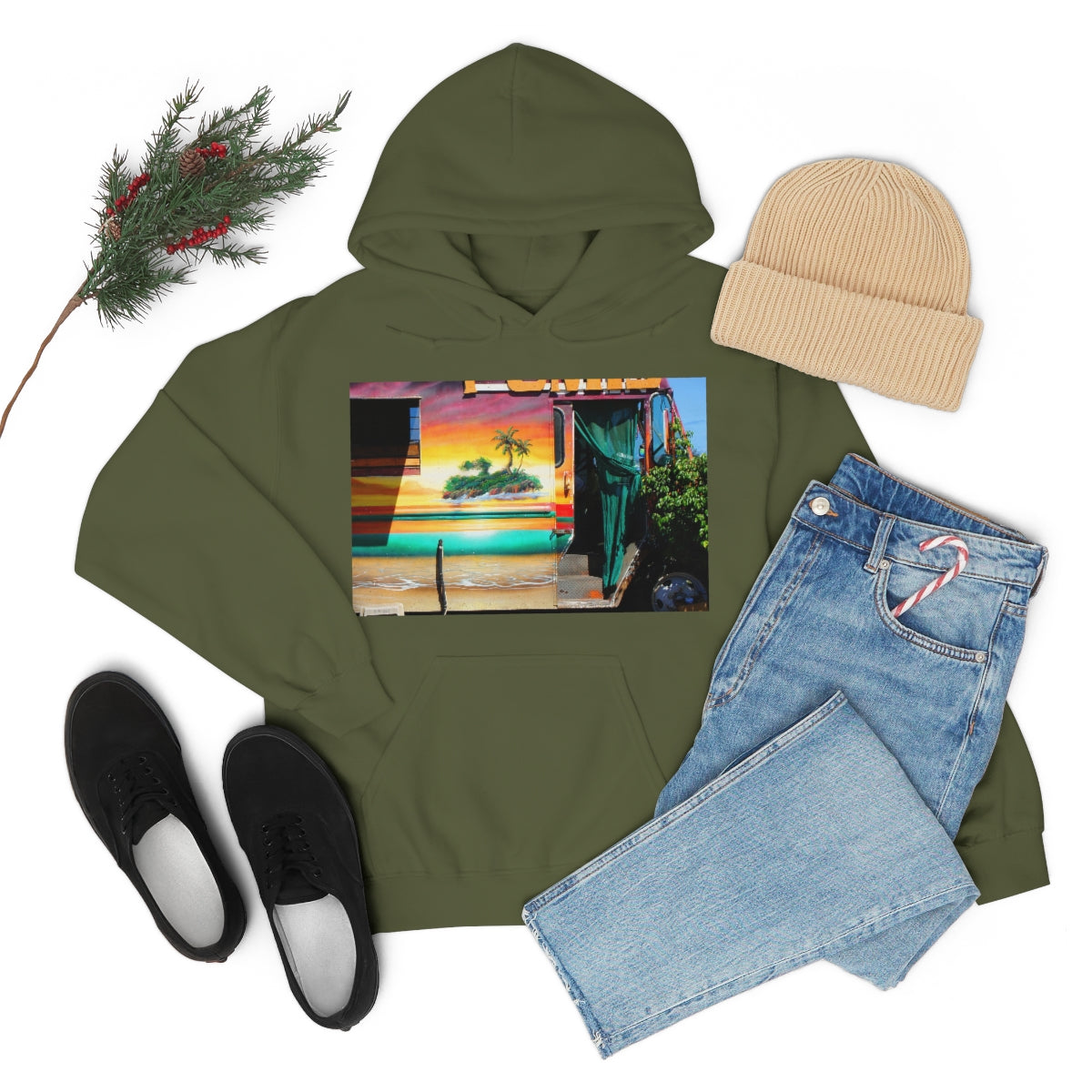 Island Love - Unisex Heavy Blend Hooded Sweatshirt - Fry1Productions