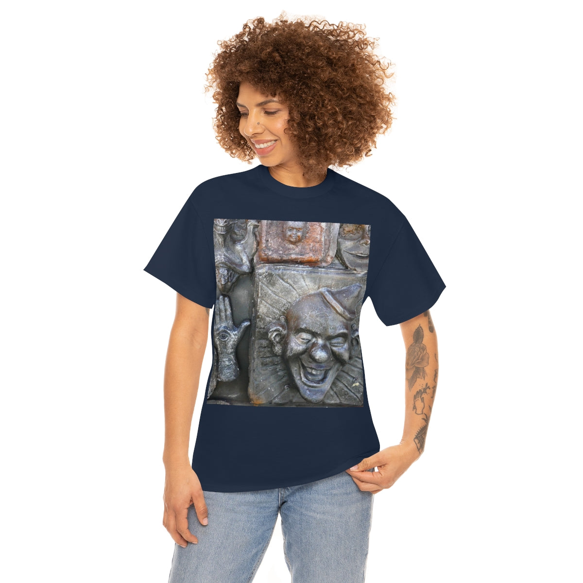 Cosmic Laughter - Unisex Heavy Cotton Tee - Fry1Productions