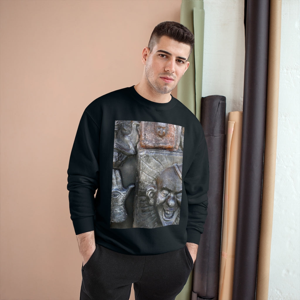 Cosmic Laughter - Champion Sweatshirt - Fry1Productions