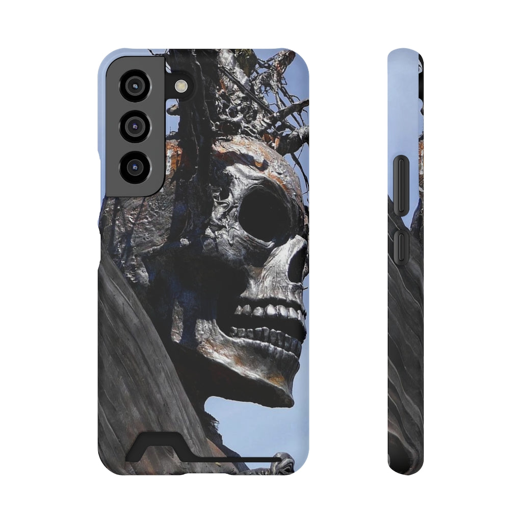 "Skull Warrior" - Galaxy S22 S21 & iPhone 13 Case With Card Holder - Fry1Productions