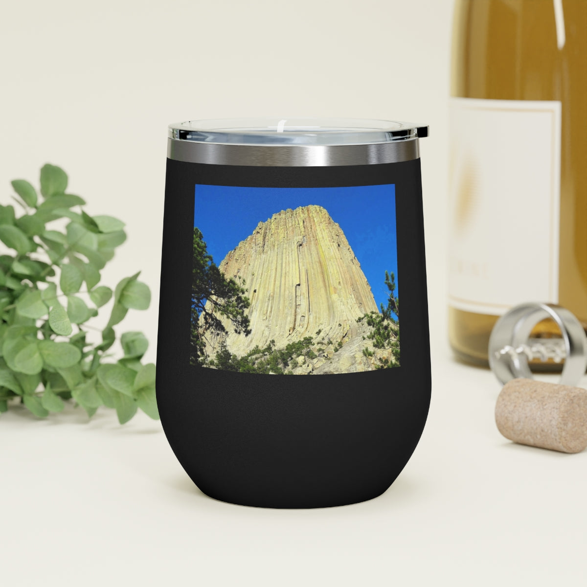 Reaching Heaven - 12 oz Insulated Wine Tumbler - Fry1Productions