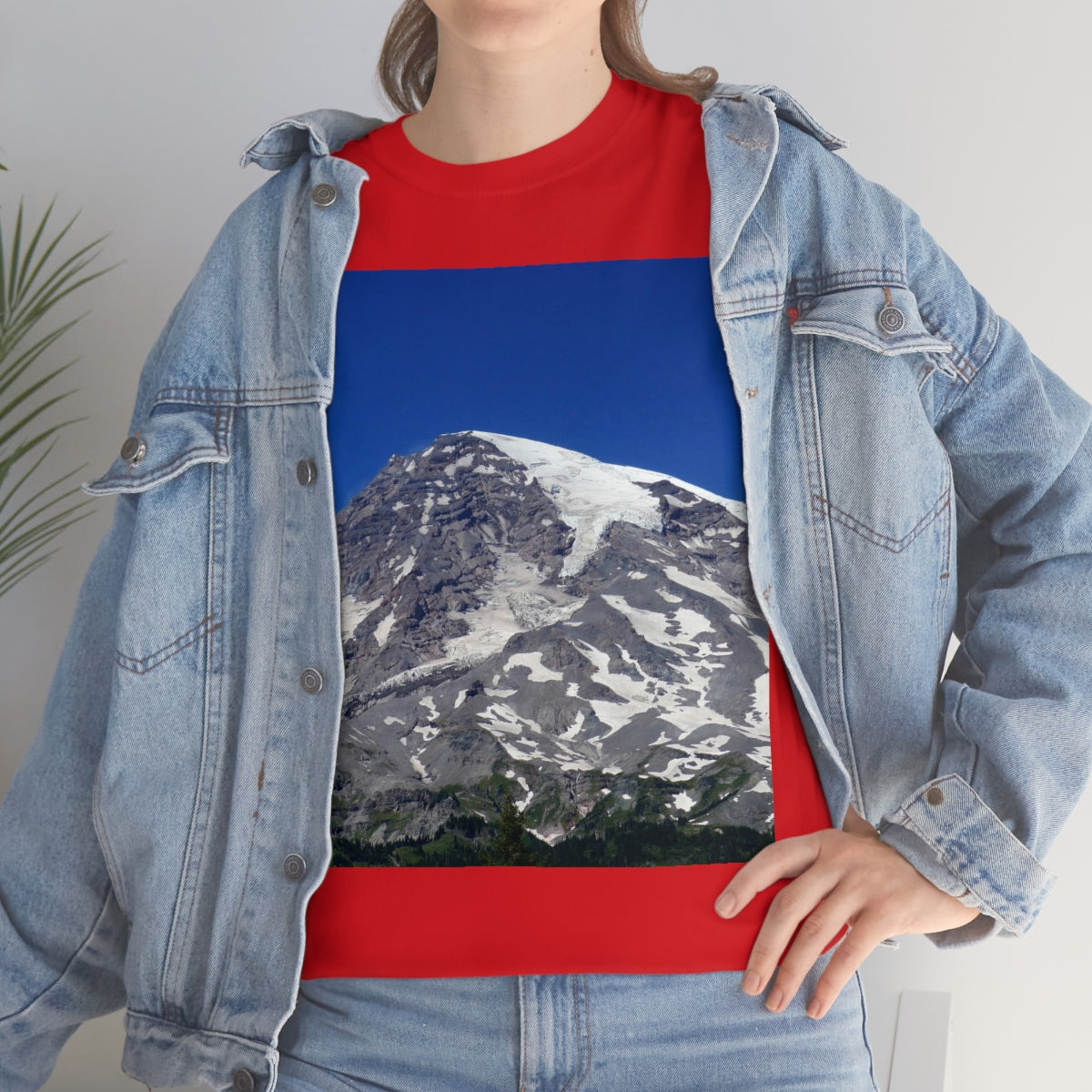 Majestic Mt. Rainier - Unisex Heavy Cotton Tee - Fry1Productions