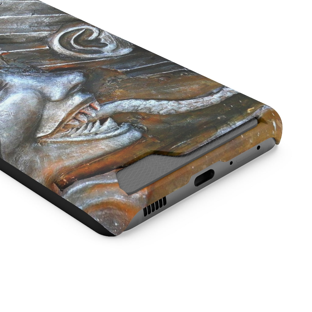 "Snakily Speaking" - Galaxy S22 S21 & iPhone 13 Case With Card Holder - Fry1Productions