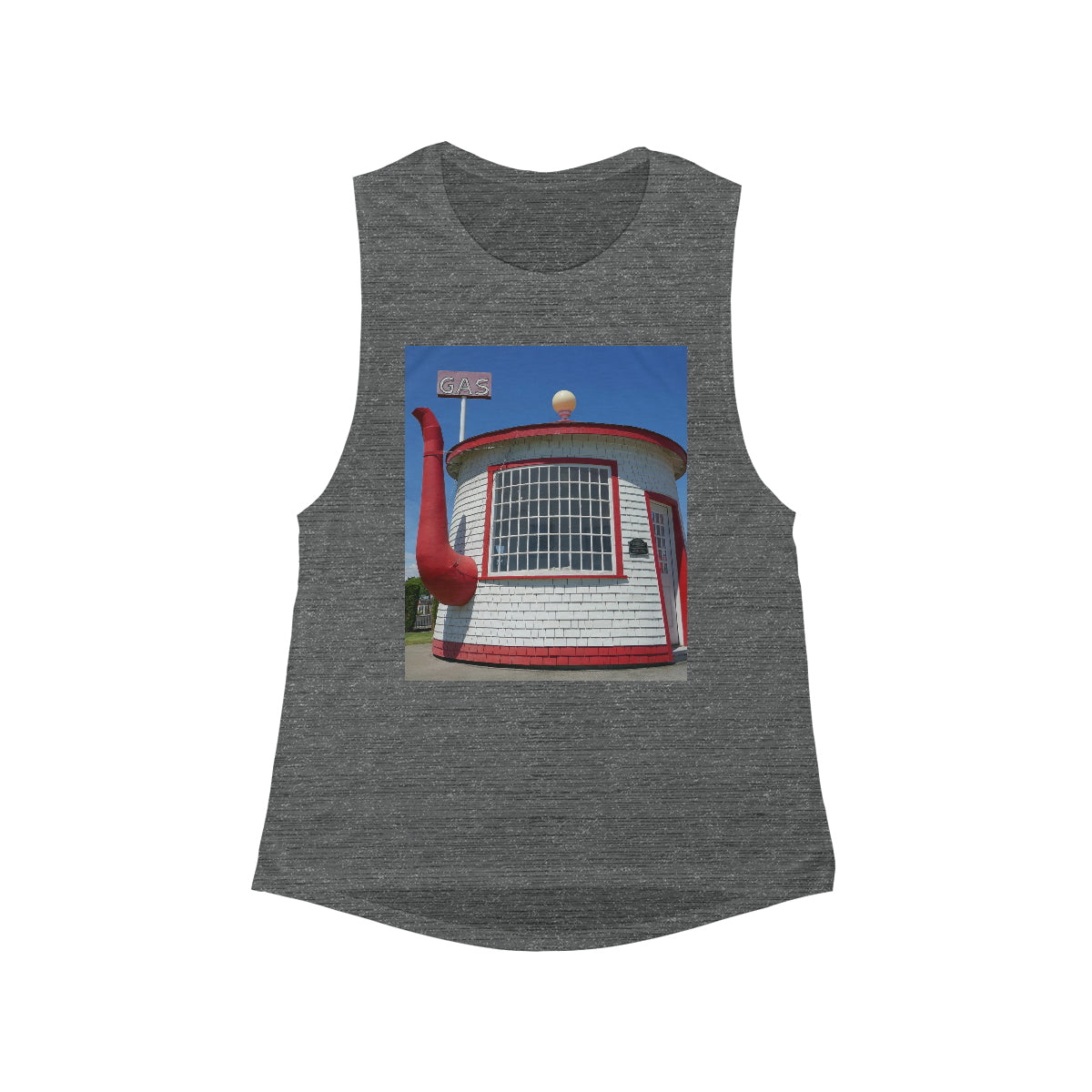 Historic Attraction Teapot Dome - Women's Flowy Scoop Muscle Tank - Fry1Productions