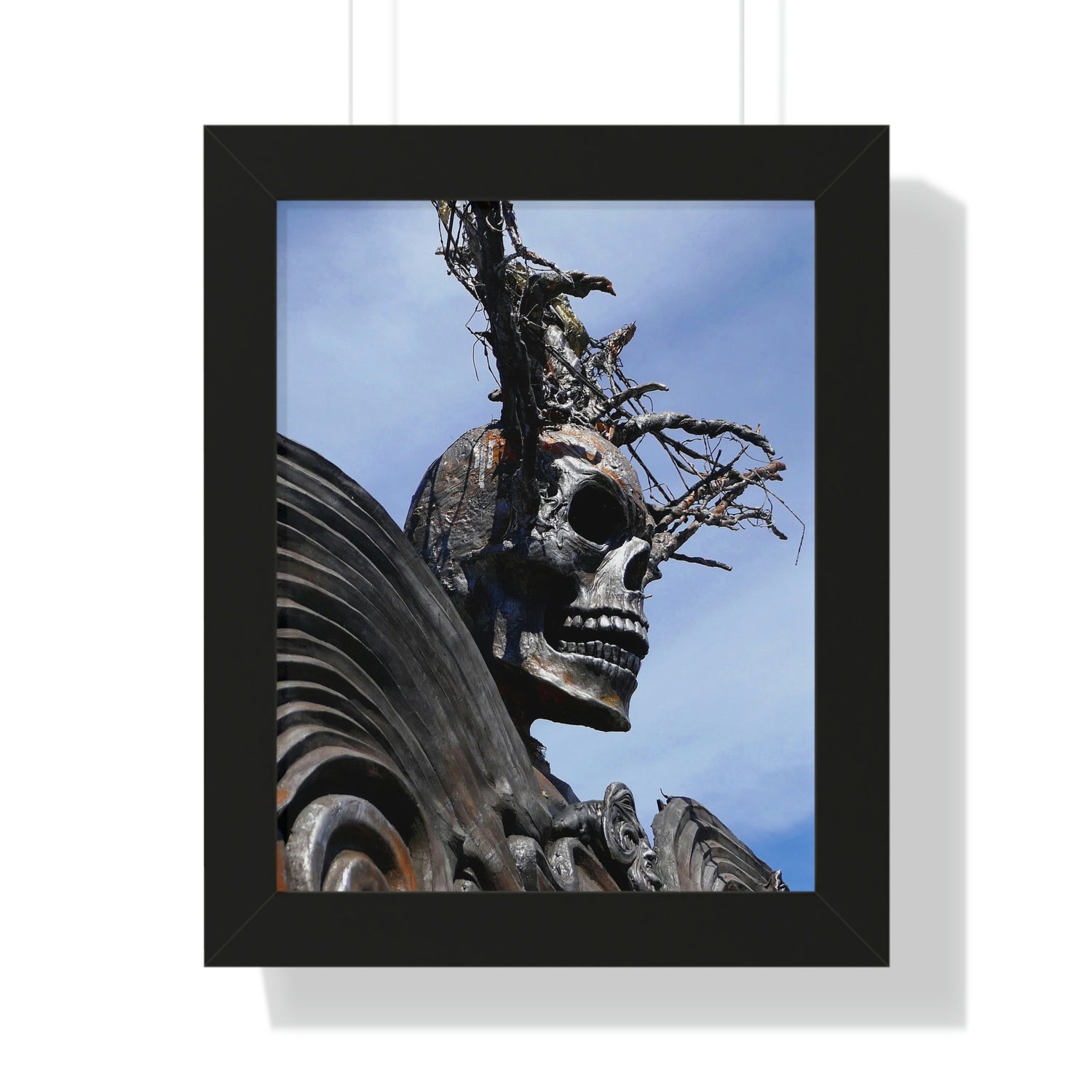 Skull Warrior - Framed Vertical Poster - Fry1Productions