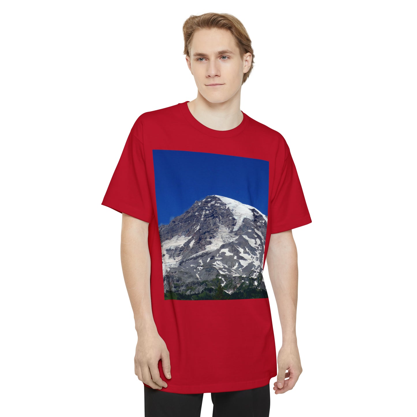 Majestic Mt. Rainier - Unisex Tall Beefy T-Shirt - Fry1Productions