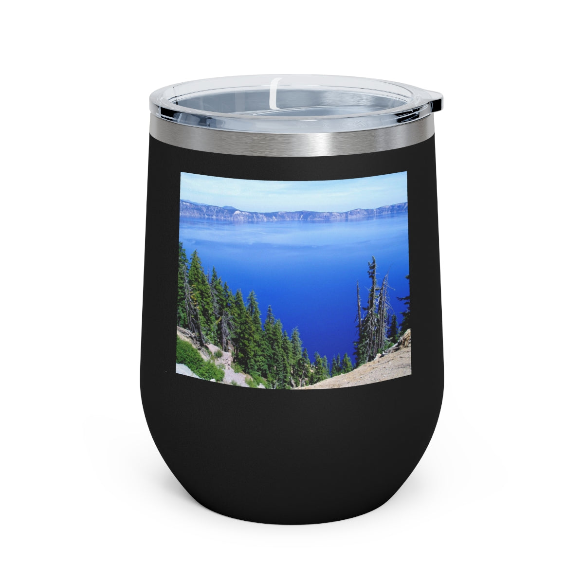 Deep Blue - 12 oz Insulated Wine Tumbler - Fry1Productions