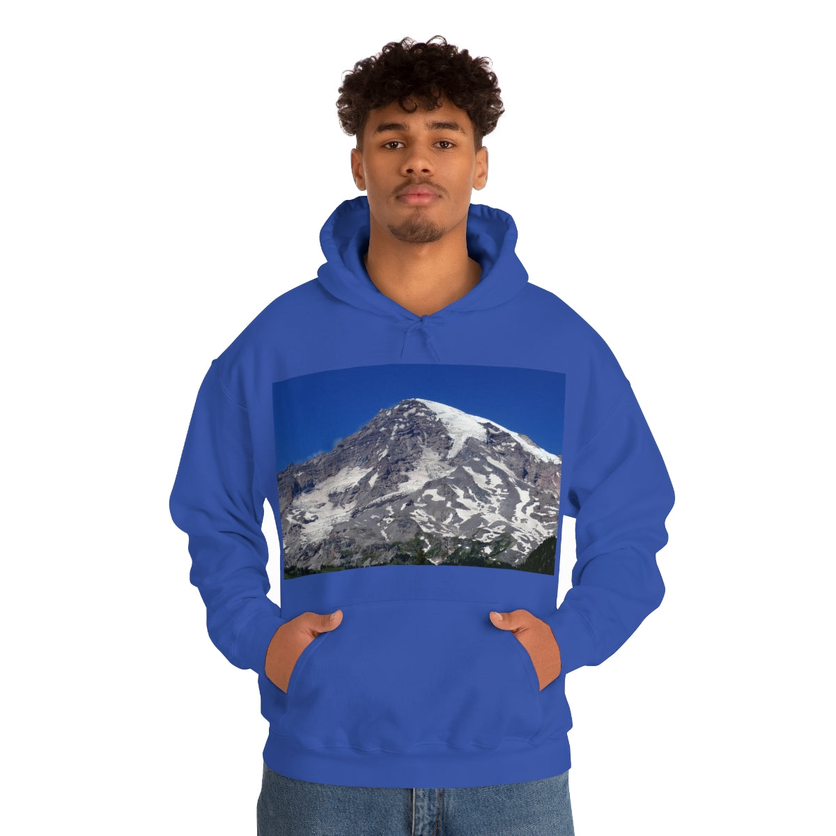 Majestic Mt. Rainier - Unisex Heavy Blend Hooded Sweatshirt - Fry1Productions