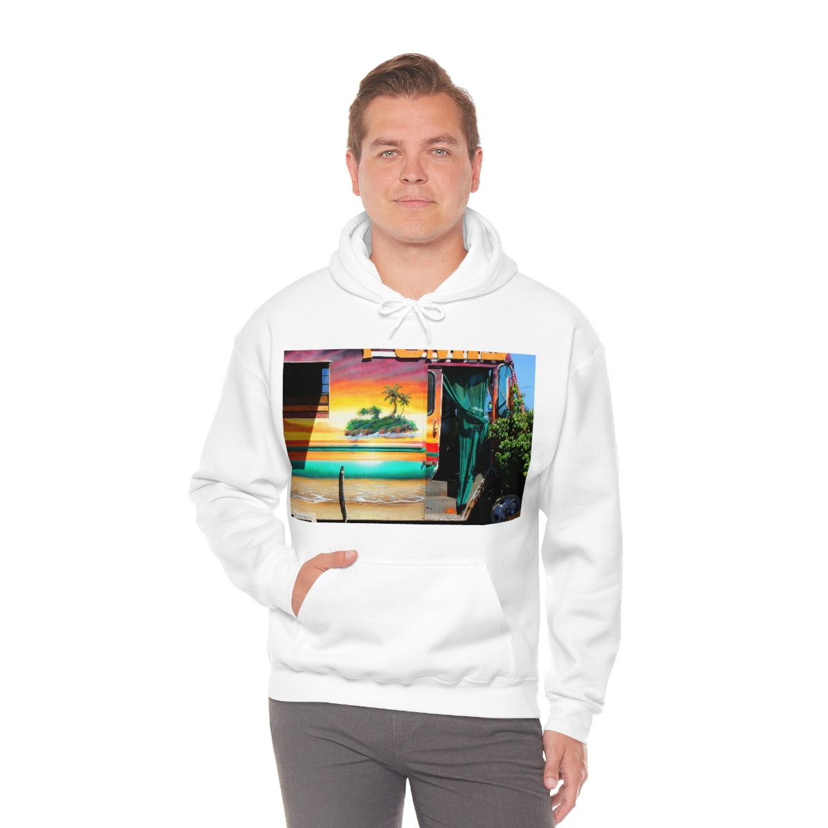 Island Love - Unisex Heavy Blend Hooded Sweatshirt - Fry1Productions