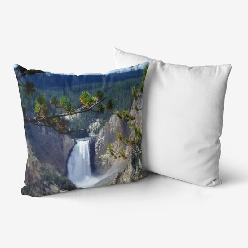 Yellowstone's Splendor - Hypoallergenic Throw Pillow - Fry1Productions