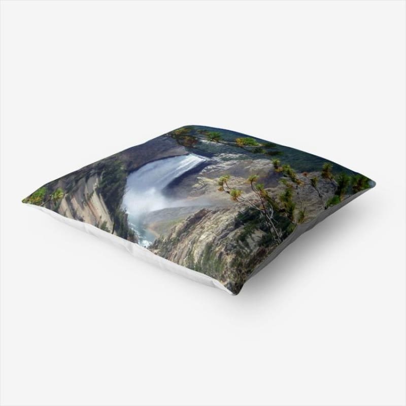Yellowstone's Splendor - Hypoallergenic Throw Pillow - Fry1Productions