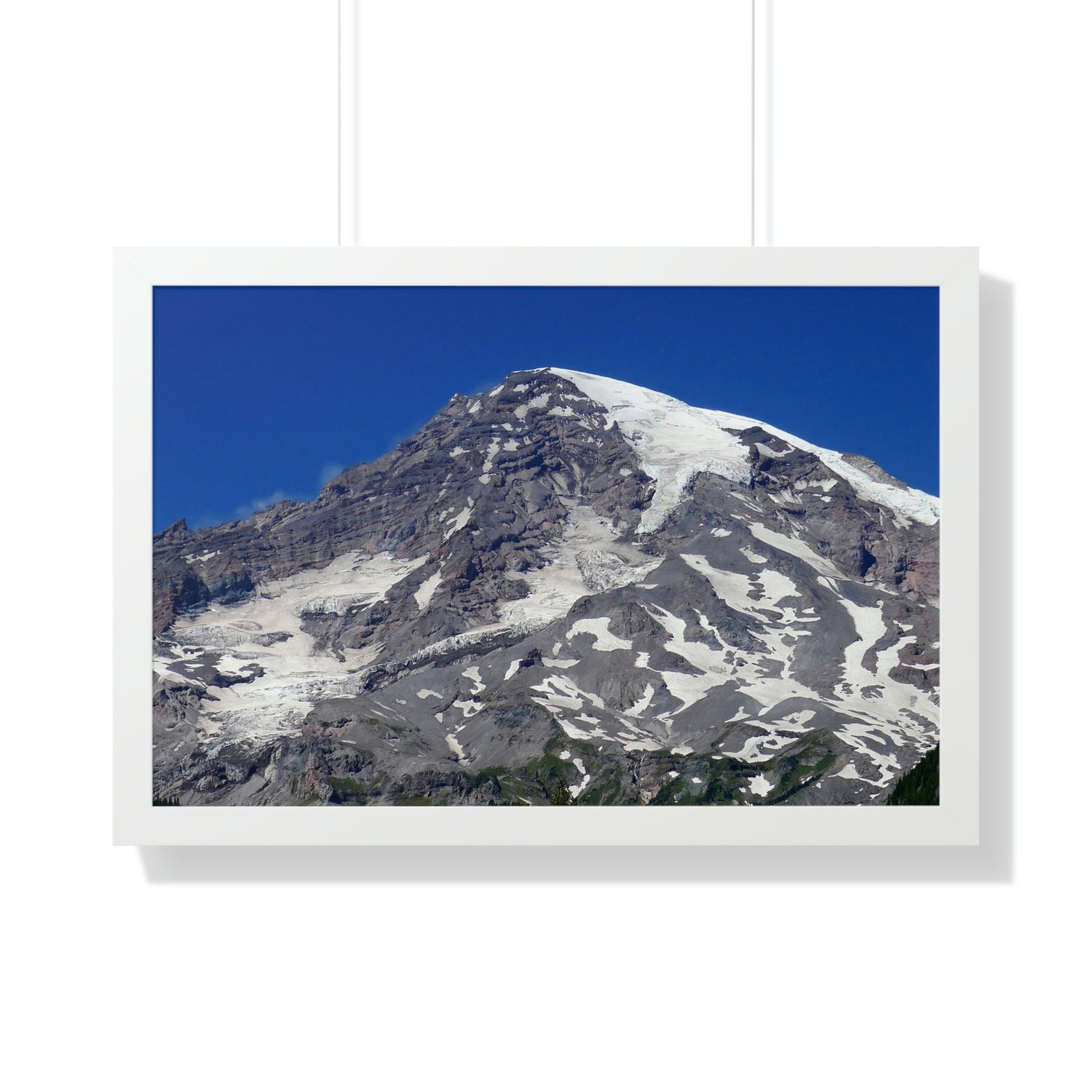 Majestic Mt. Rainier - Framed Horizontal Poster - Fry1Productions