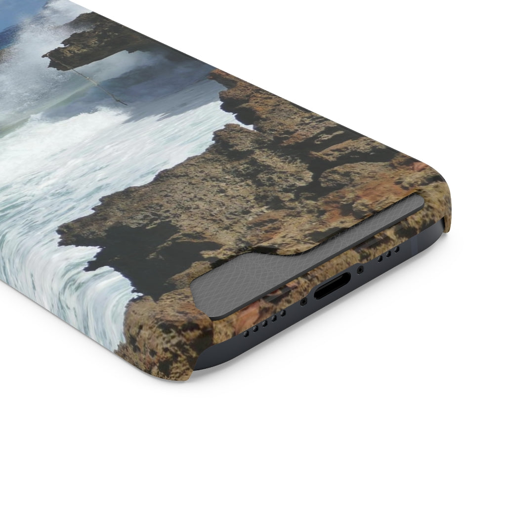 "Surfer's Saving Rope" - Galaxy S22 S21 & iPhone 13 Case With Card Holder - Fry1Productions