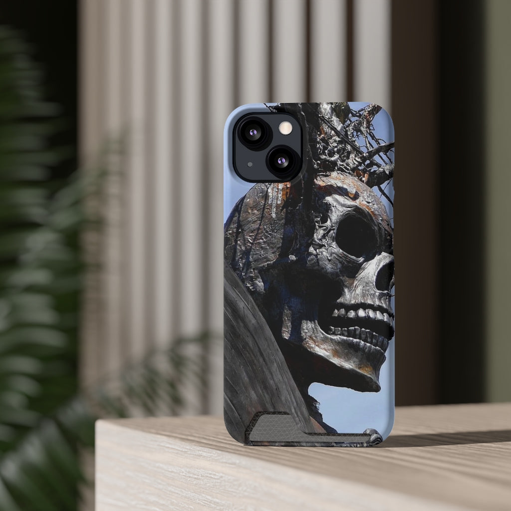 "Skull Warrior" - Galaxy S22 S21 & iPhone 13 Case With Card Holder - Fry1Productions