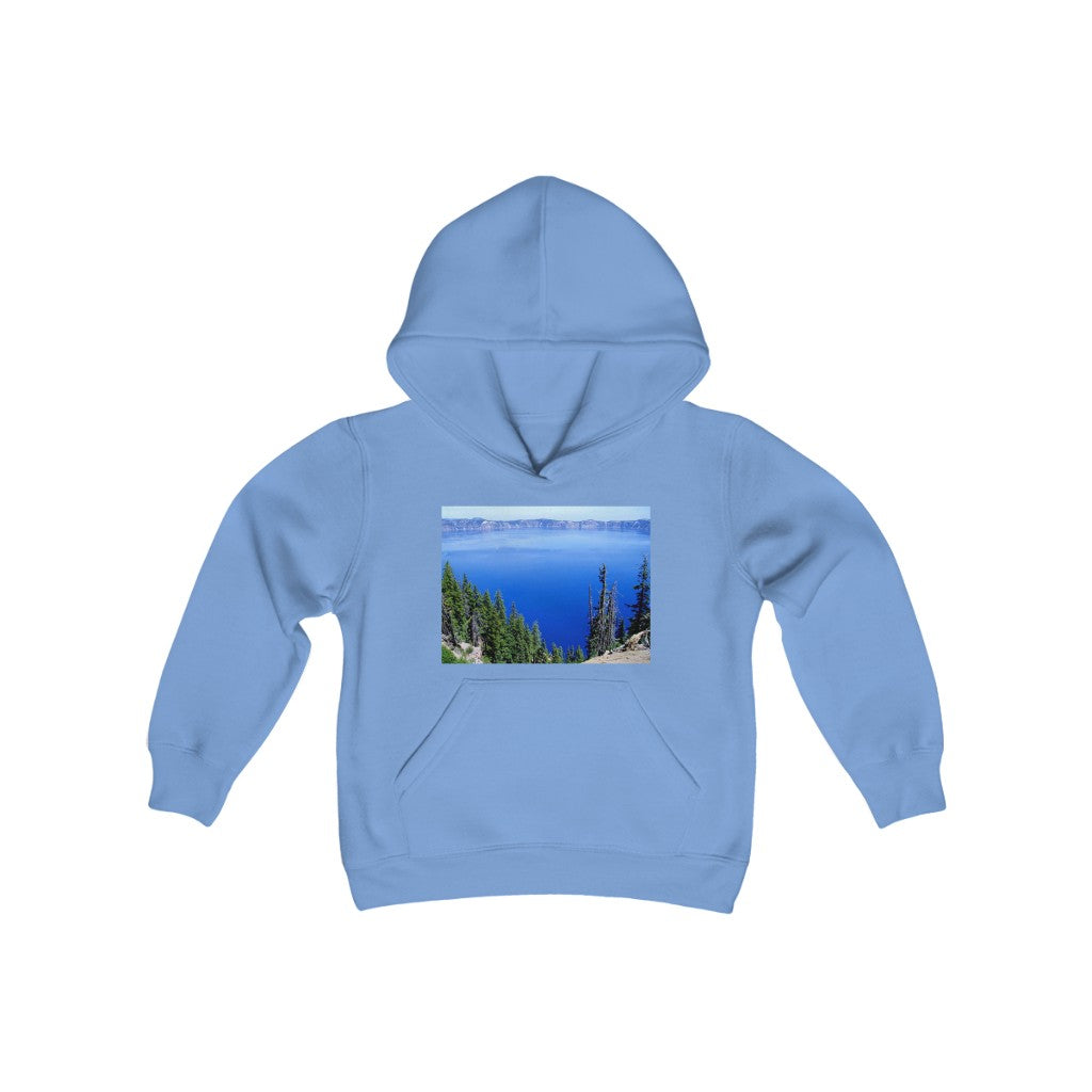 “Deep Blue” - Youth Heavy Blend Hooded Sweatshirt - Fry1Productions