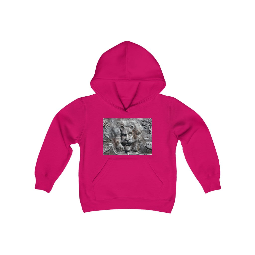 "Lion's Friends Forever" - Youth Heavy Blend Hooded Sweatshirt - Fry1Productions