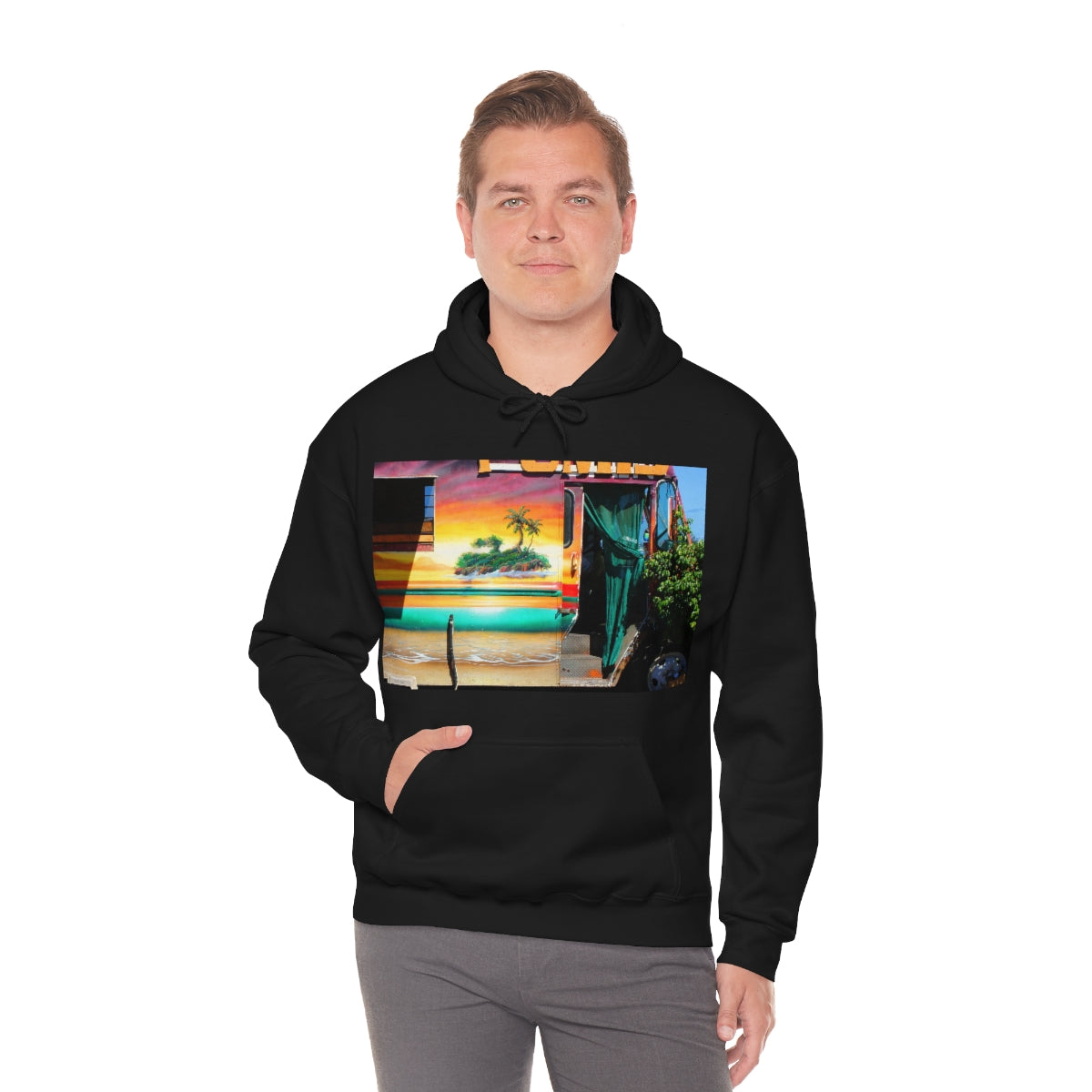 Island Love - Unisex Heavy Blend Hooded Sweatshirt - Fry1Productions