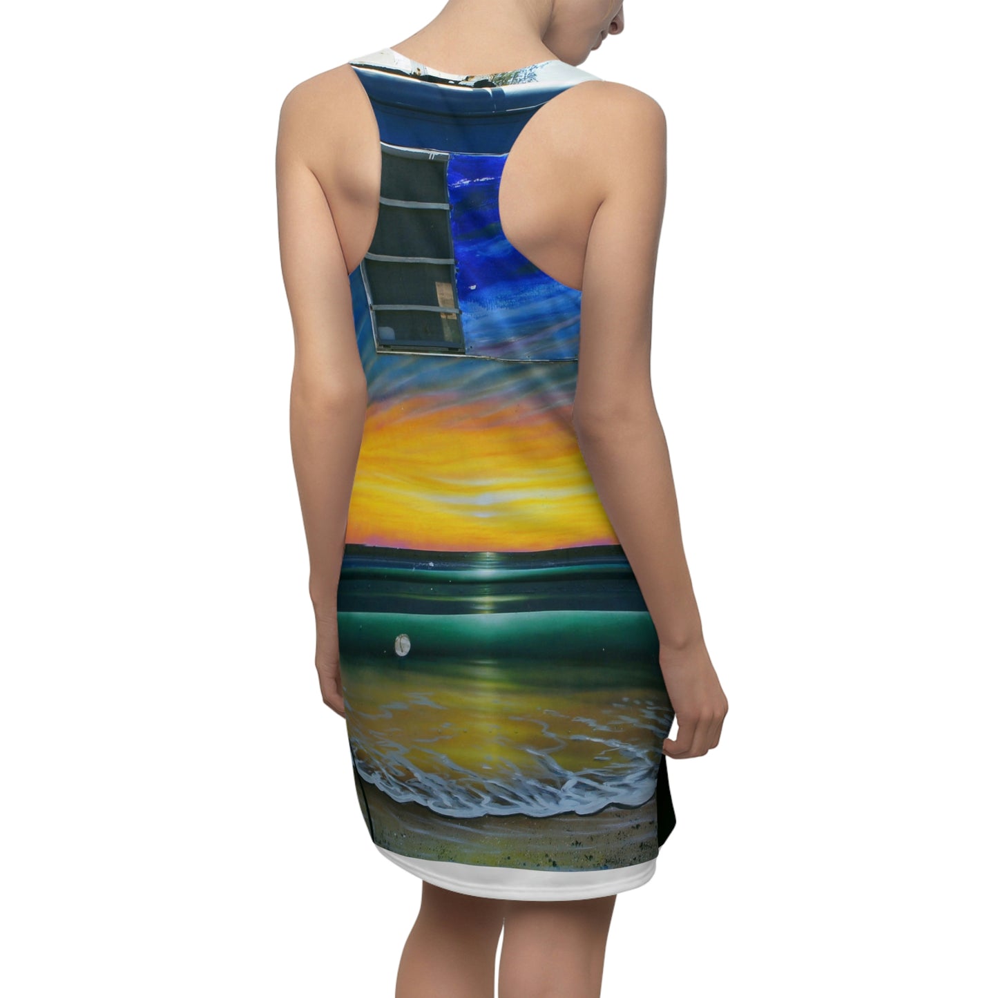 Fumis Aloha - Women's All-Over Print Racerback Dress - Fry1Productions