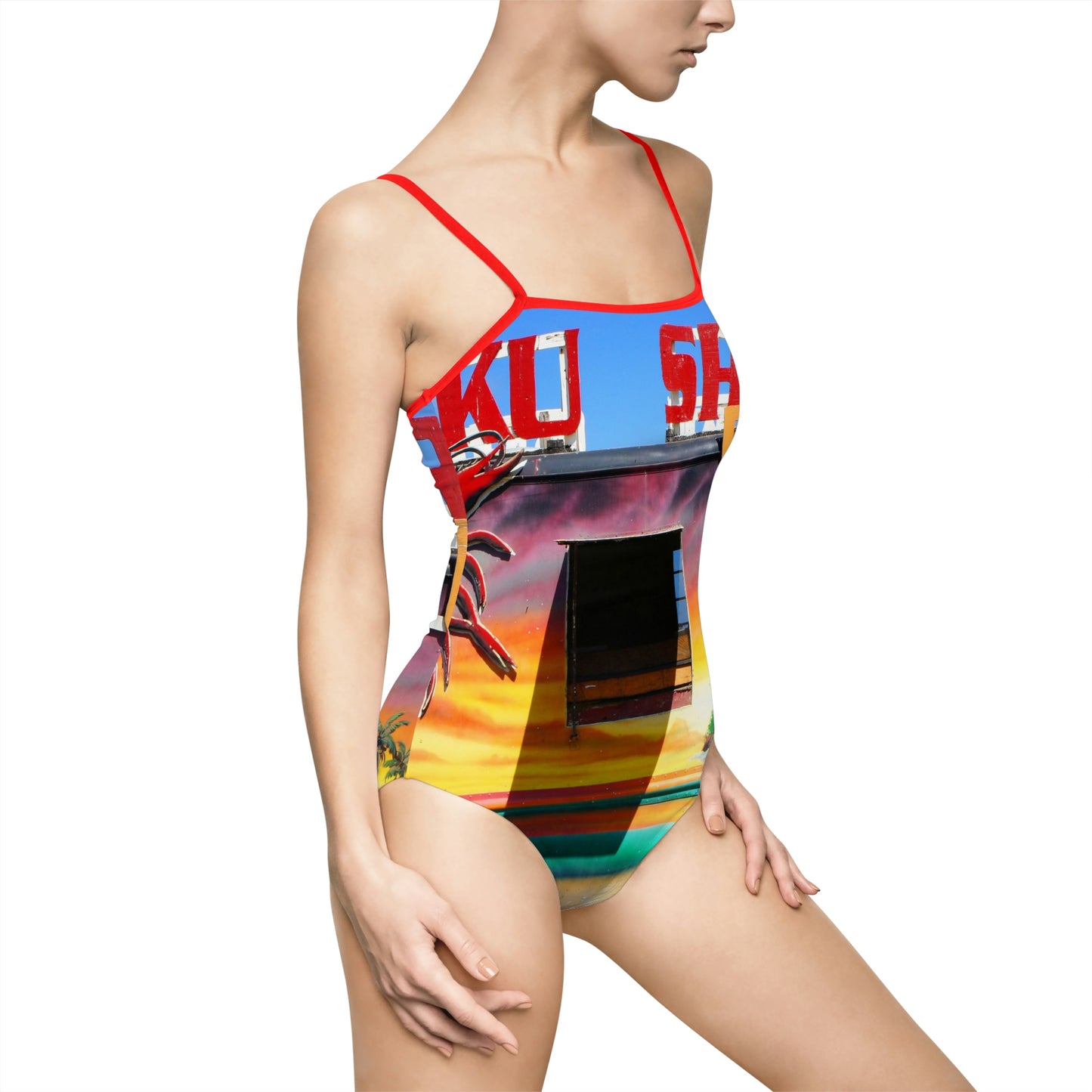 Island Love - Women's One-Piece Swimsuit - Fry1Productions