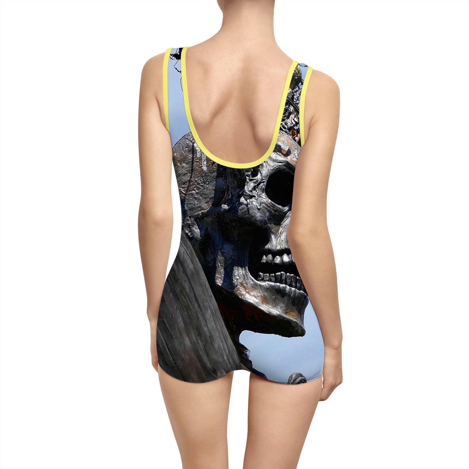Skull Warrior - Women's Vintage Swimsuit - Fry1Productions