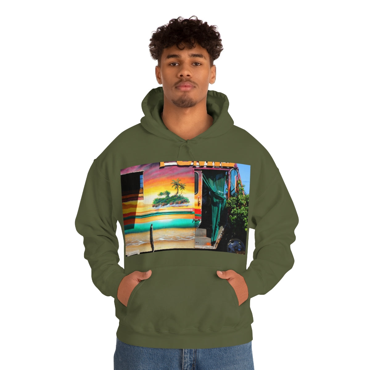 Island Love - Unisex Heavy Blend Hooded Sweatshirt - Fry1Productions