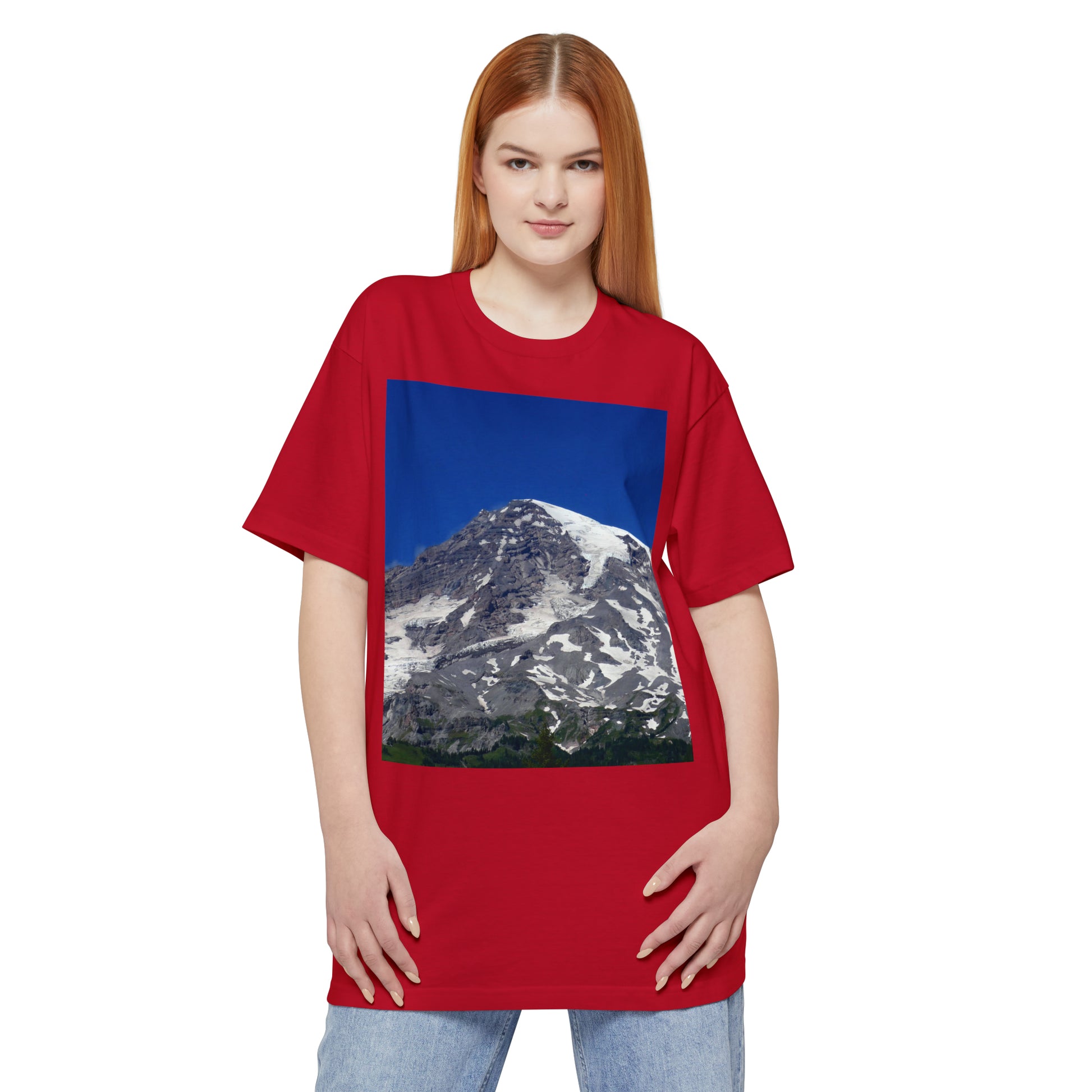 Majestic Mt. Rainier - Unisex Tall Beefy T-Shirt - Fry1Productions