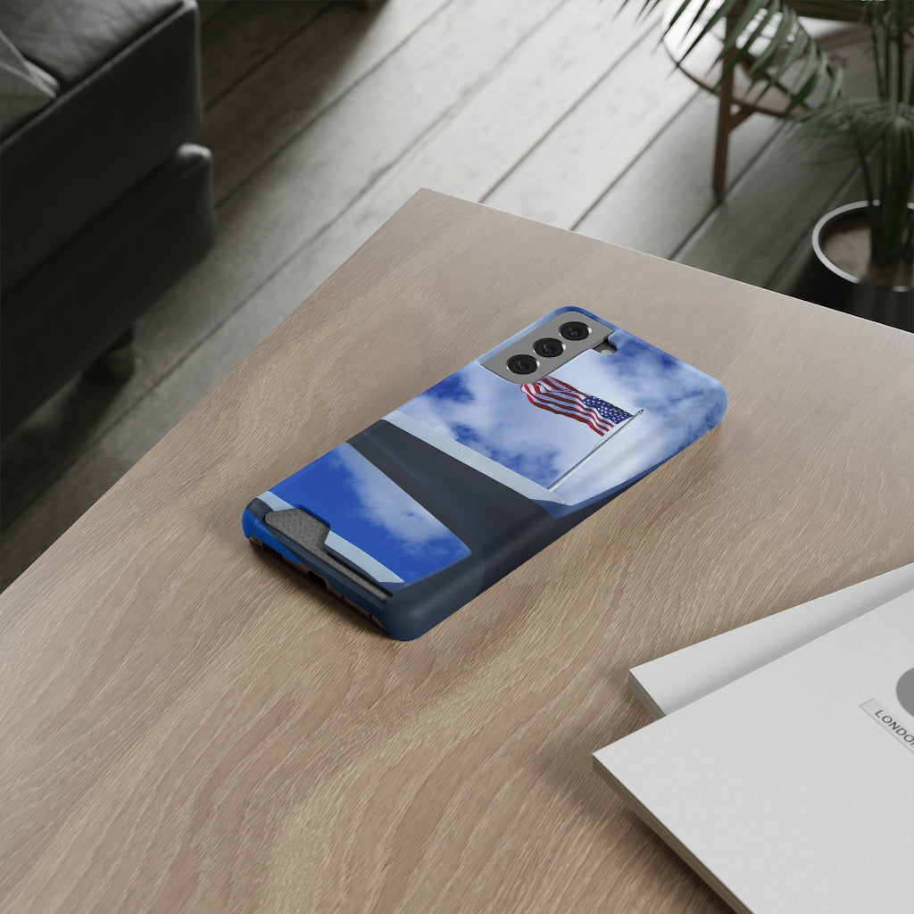 "In Solemn Remembrance" - Galaxy S22 S21 & iPhone 13 Case With Card Holder - Fry1Productions