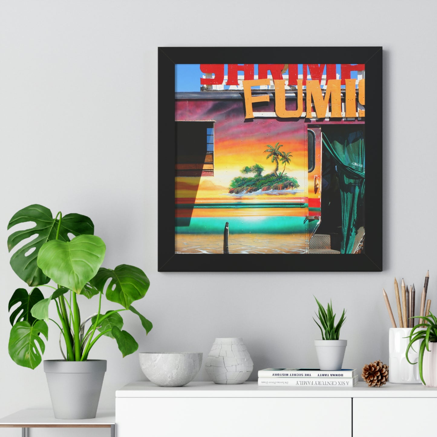 Island Love - Framed Vertical Poster - Fry1Productions